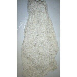 New Womens 6 NWT Designer Antonio Marras Italy Dress 42 Silk Bead Overlay Ivory